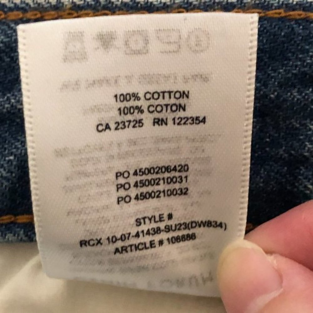 NWT Aritzia Denim Forum The '90s Halle Denim Skirt - Picture 12 of 12